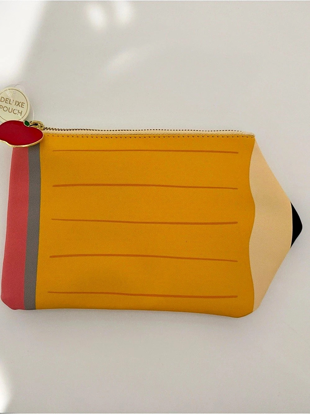 Color Block Cosmetic Pouch, Yellow & Pink
